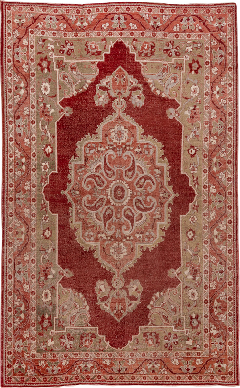 Vintage Oushak Area Rug (6' x 11')